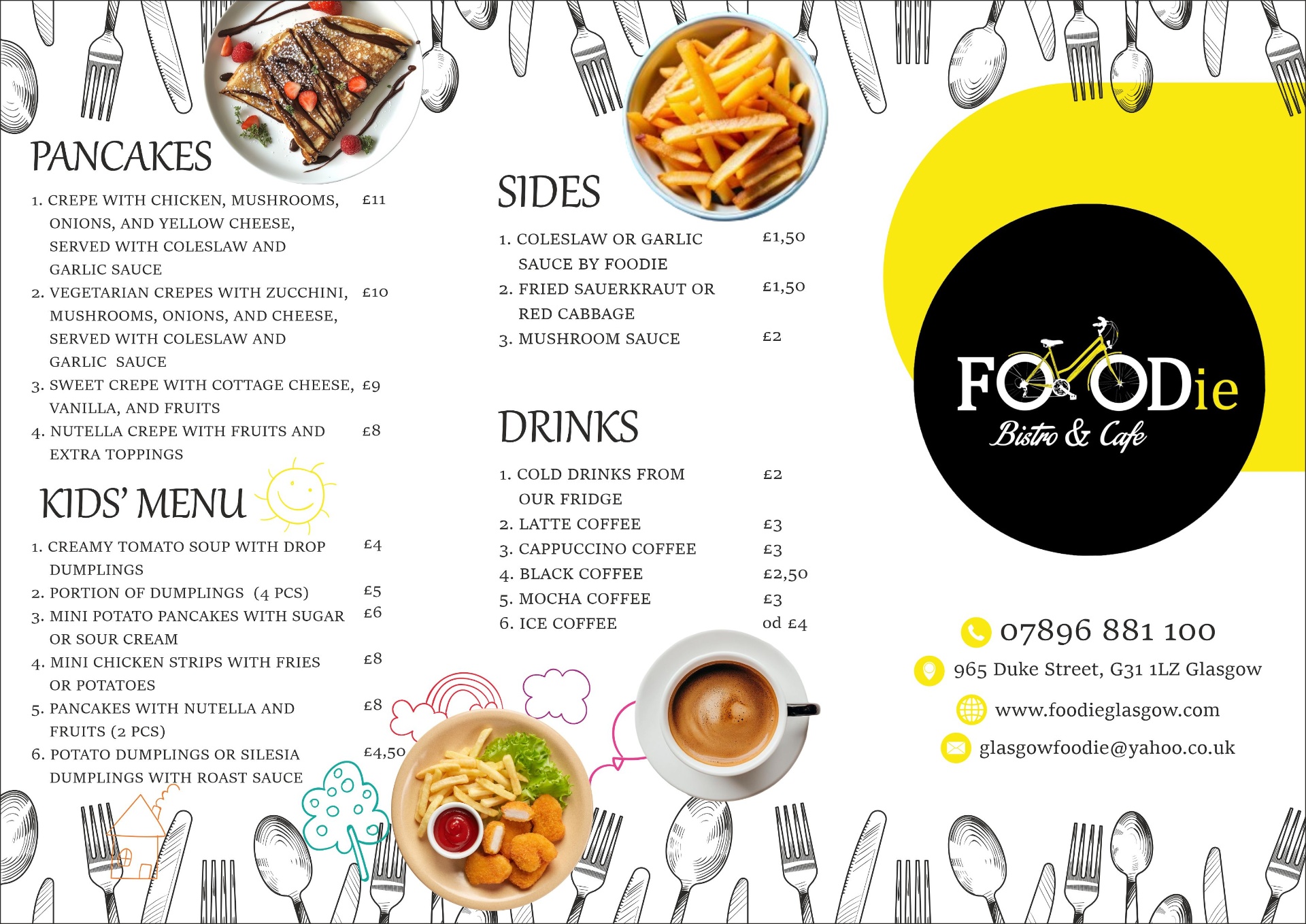 Foodie Bistro & Cafe - ulotka DL (strona 1)