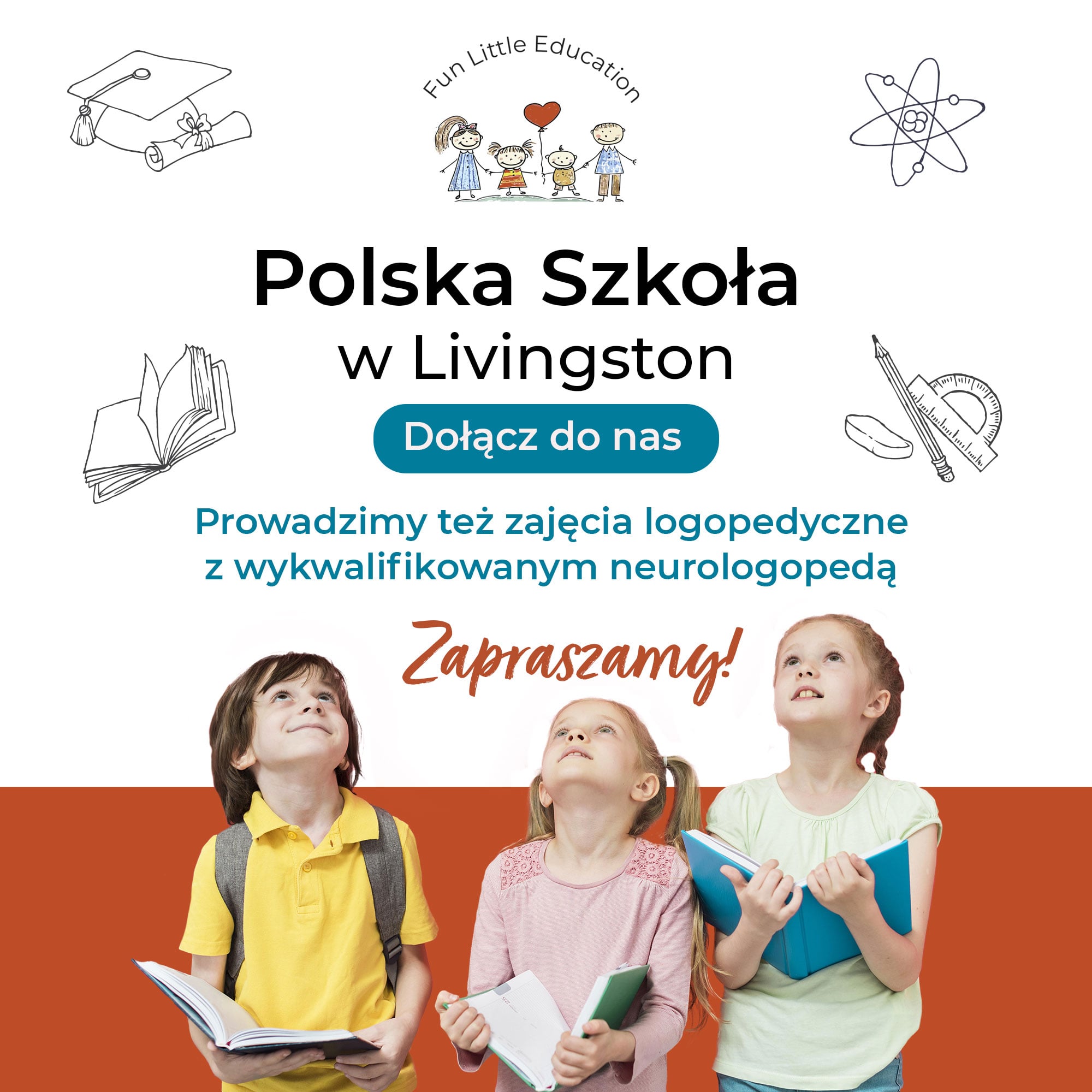 Fun Little Education - ulotka zajęć logopedycznych