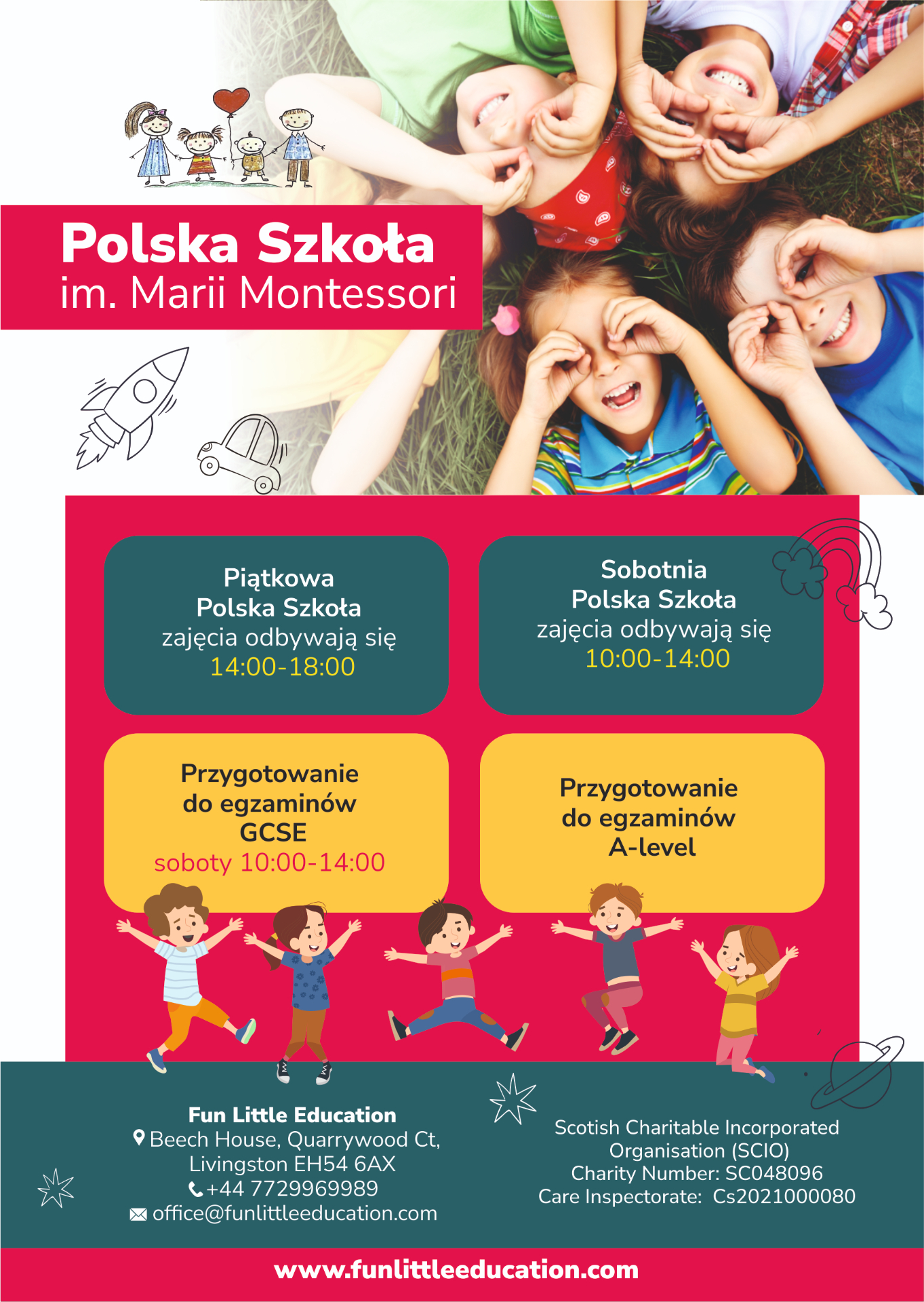 Polska Szkoła im. Marii Montessori - ulotka A5